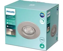 Philips Dive badkamerinbouwspot - 1-lichts - nikkel