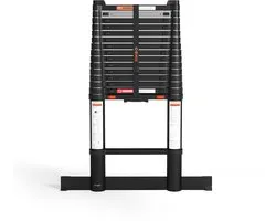 RMBO Telescopische Ladder - Telescoopladder - 4.70m lang, Compact en Draagbaar met Soft Closing Systeem, Geschikt voor Particulier en Professioneel Gebruik, Telescopische Vouwladder, Max. Belasting 150 kg, EN 131.6