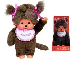 Bavoir Fille Monchhichi Pink 20 cm