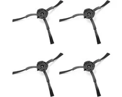 4 pièces brosse latérale robot de balayage Compatible avec la série Roborock y compris S8 Pro Ultra/S7 Max Ultra/Q Revo/S7 MaxV/S7/Q7Max/Q8 Max/S8/Q7/S6/S5/S4/E-série (noir)