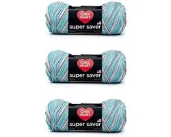 Red Heart Super Saver garen, 3-pack, Icelandic Mix