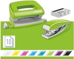 Leitz Stapler+Punch Mini NeXXt Leitz WOW Blist.gn