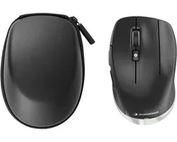 3Dconnexion CADMOUSE COMPACT WIRELESS USB-C, Droitier, Optique, RF Sans Fil + Bluetooth + USB Type-C, Zwart