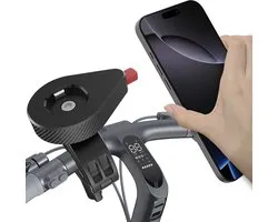 Telefoonhouder voor de fiets - Smartphone houder voor fiets en motor - Telefoonhouder fiets - GSM Houder - Anti-schok - Wielrennen - Quad Lock Compatibel - Easy Click - Cazy