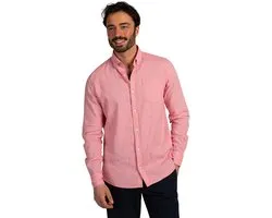 Chemise décontractée en lin rose New Zealand