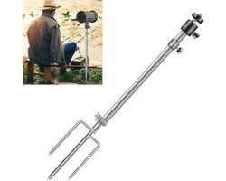 Wildcamera Houder - Trail Camera Standaard - Buiten Opnames - 360 Graden Verstelbaar - 1/4 inch Schroefdraad - Zilver