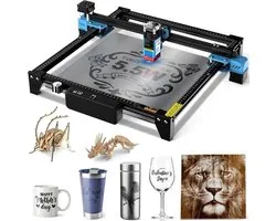 Luxe Laser Graveermachine – Laser Cutter – Laser Engraver Machine – App Bediening – Scherpe Laserfocus – Zwart