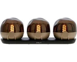 Cosi Cosisfera Sandy Beige Set van 3 - Sfeerverlichting oor binnen én buiten - 8 uur brandtijd - Zowel op te hangen als neer te zetten