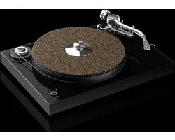 Pro-Ject Cork & Rubber it Draaitafelmat - Trillingsreductie - Verbeterde Geluidskwaliteit - Duurzame Vinylbescherming – Zwart