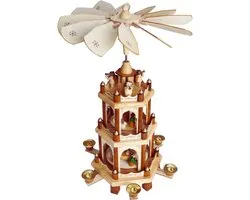 Kerstpiramide hout 45 cm 3 niveaus