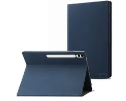 Étui pour tablette Accezz adapté pour Samsung Galaxy Tab S9 Plus / Tab S9 FE Plus - Étui pour tablette Accezz Classic - Bleu foncé