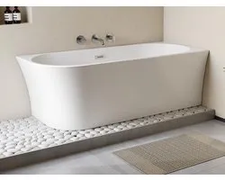 Shower & Design Baignoire d'angle - 228 litres - 170 x 75 x 59 cm - Wit - Acryl - Coin droit - PONTICOLA L 170 cm x H 59 cm x P 75 cm