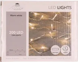 Fil d'argent cascade LED 40l / 8x0,5 m blanc chaud Anna's Collection CONNECT