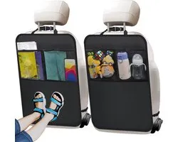 2 pièces - Tapis de voiture universels anti-salissures - Protecteurs de siège-auto avec sac de rangement - Résistants à Water et aux taches - Empêchent vos enfants ou vos animaux de compagnie de tacher vos sièges auto - Zwart