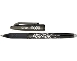 Pilot Frixion – Rollerball Pen – Zwart 0.7mm – uitgumbaar – 1 stuk