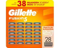Gillette Fusion5 Scheermesjes voor Mannen - 28 stuks - Brievenbusverpakking (karton)