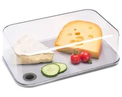 Mepal - Kaasstolp Modula - 2800 ml - wit - inclusief snijplank - zicht op inhoud - vershouddoos - kaasbak