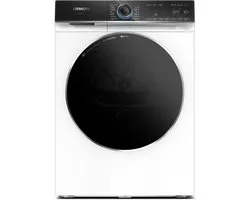 Siemens WR47B2C40, Vrijstaand, Voorlader, Warmtepomp, Wit, Draaiknop, Touch, Rechts