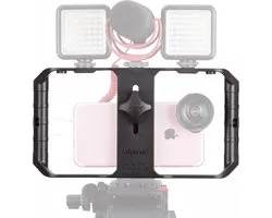 Ulanzi U-Rig Pro Smartphone Video Rig - Universeel tot 9cm breed - 1/4 inch schroefaansluiting - Zwart