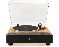 Tourne-disque House of Marley Soul Rebel avec haut- Enceintes intégrés - Bluetooth - Lumière LED - Vinyl - LP - Premium - Design en Bamboo - Housse anti-poussière intégrée