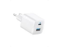 Anker 323 Wall Charger - 33W USB-C & USB-A Oplader - USB Charger - PowerIQ 3.0 Technologie - ActiveShield Veiligheid - Compact Ontwerp - Wit