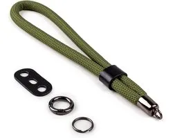 Camera polsband touw, camera polsband compatibel met Fujifilm XT5 XH2S Nikon Z30 Z50 Canon EOS R6 R10 R50 Sony A6700 A6400 A6000 A7C II A7IV DSLR camera - zwart