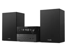 PHILIPS TAM3505M2 Micromuzieksysteem - 20 W RMS - DAB+ - FM-radio - CD - Bluetooth 5.4 - USB - Audio-in - Aurocast - Basreflexluidsprekers - Zwart