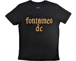 Fontaines D.C. - Gothic Logo Heren T-shirt - M - Zwart