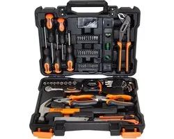 ALDORR Tools - 73-Delige gereedschapsset in koffer - Toolbox - Gereedschapskoffer Gevuld - Gereedschapskist - Schroevendraaierset - Aluminium - Handgereedschap - Basisgereedschap - Met Momentsleutel Ratel - Cadeau voor mannen - Housewarming Cadeau