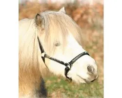 Waldhausen Lerenhalster Diamond Zwart - Paardenhalster - Pony