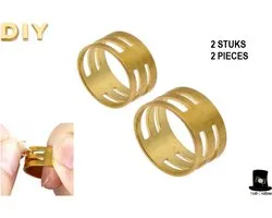 Bob Online ™ - 2 Stuks – Buigring Hulpringen – Open Buigringen Gereedschap – Sieraden Maken Buigringetjes Gereedschap – Open Jump Ring Help Aid – DIY Sieraden Maken Gereedschap – DIY Jewelry Making Tool – Hulpringen voor Buigringetjes