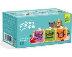 12x Edgard & Cooper Hondenvoer Multipack Kip - Wild - Lam 6 x 100 gr