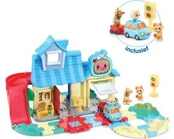 VTech Toet Toet Voitures CoComelon Family Home Playset - Comprend la voiture Jouets de JJ - Jouets Éducatif et interactifs Bébé - De 1,5 à 5 ans