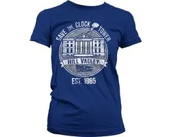 BACK TO THE FUTURE - T-Shirt Save the Clock Tower - Navy GIRL (S)