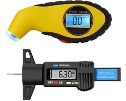 Set S4D Manomètre Numérique + Testeur de Profil de Pneu - contrôle des pneus