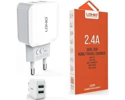 LDNIO A2202 oplader met Geschikt voor: 1 laadsnoer Micro USB Kabel Geschikt voor: Samsung Galaxy A3 A5 A7 J1 J3 J5 J7 2015 2016