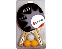 Ensemble de batte de tennis de table Sponeta Record (2 bâtons et 3 balles)