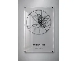 Stadskaart Imperatriz - Plexiglas 60x90 cm - Orbit City