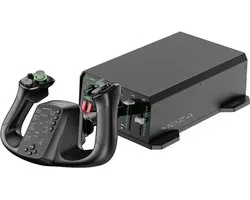 MOZA MFY Yoke + AY90 Yoke Base – Manche de simulation de vol – Force Feedback 4,2 Nm – 34 entrées programmables – PC