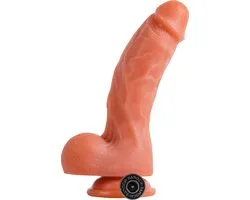 Banoch | Gode en silicone beige avec ventouse | diamètre maxi 4,7 cm | 20 cm
