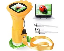 Handheld Microscope for Kids, 2.0" IPS Screen Digital Microscope, 200X Portable Pocket Microscope Kids Screen USB - ShopVlot