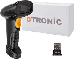 DTRONIC BW03 draadloze barcodescanner – Bluetooth & USB – 1D streepjescodes – Plug & Play – 12u accuduur