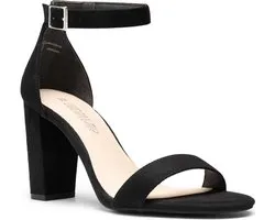 Sandalen lage hak dames - DREAM PAIRS Klassieke bruiloft pumps elegant sandalen lage hak dames
