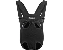 Pawaboo Adjustable Pet Carrier Backpack, Pet Front Dog Carrier Backpack, Legs Out, Easy-Fit for Hiking Traveling for Small Medium Dogs, Medium Travel