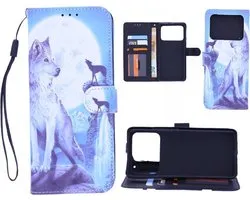 Bookcase Geschikt voor: Xiaomi Mi 11 Ultra hoesje met print - Wolf