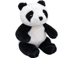 Unitoys - Mini Animals – zittende Panda - Zwart/Wit - 12cm