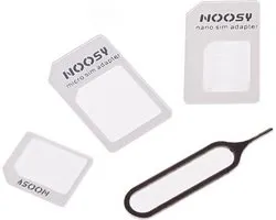 Noosy Nano & Micro Simkaart adapter - Voor Nano Sim Naar Micro Sim-kaart En Standaard Sim-kaart