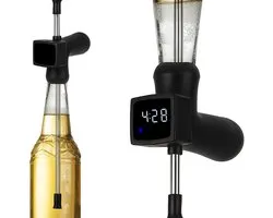 WVspecials Bier Snorkel Zwart met timer - Biersnorkel - Adtaper - Rietadt - Bierriet - Bier Dispenser - BierBuis - Bierkanon - Bierspel - Feestpakket - Feest adtributen - Spieskanon - Bierpong - Drankspel - Bier Accessoires - Bier Gadgets