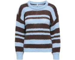 ONLY - ONLNORDIC LS STRIPE O-NECK KNT Dames Trui