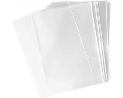 100PCS 8.66"x12" (5 mil Thick) Clear Flat Cello/Cellophane Sealable OPP Plastic Disposable Treat Bag For Gift Wrap Packing Party Favors Wedding Samples Bakery Cookies Candies Home Kitchen Sto